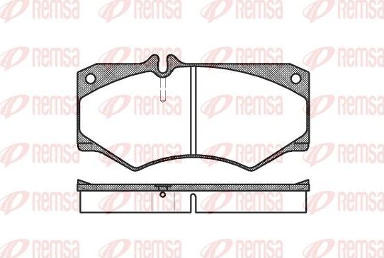 Тормозные колодки Remsa. Артикул 0047.30