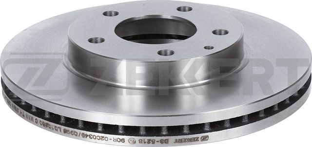 Тормозной диск Zekkert передний для Mazda MPV II (LW) 1999-2006. Артикул BS-5218