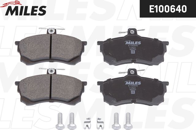 Тормозные колодки Miles (Semi-Metallic). Артикул E100640