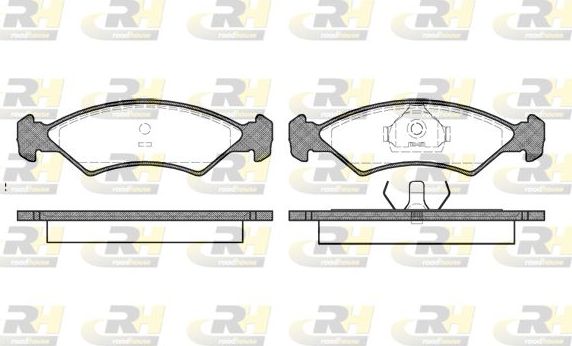 Тормозные колодки RoadHouse передние для Ford Fiesta I 1984-1986. Артикул 2168.00