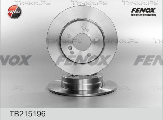 Тормозной диск Fenox задний для Chrysler Crossfire 2003-2008. Артикул TB215196