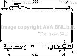 Радиатор охлаждения двигателя AVA для Toyota RAV4 I (XA10) 1996-2000. Артикул TO2298