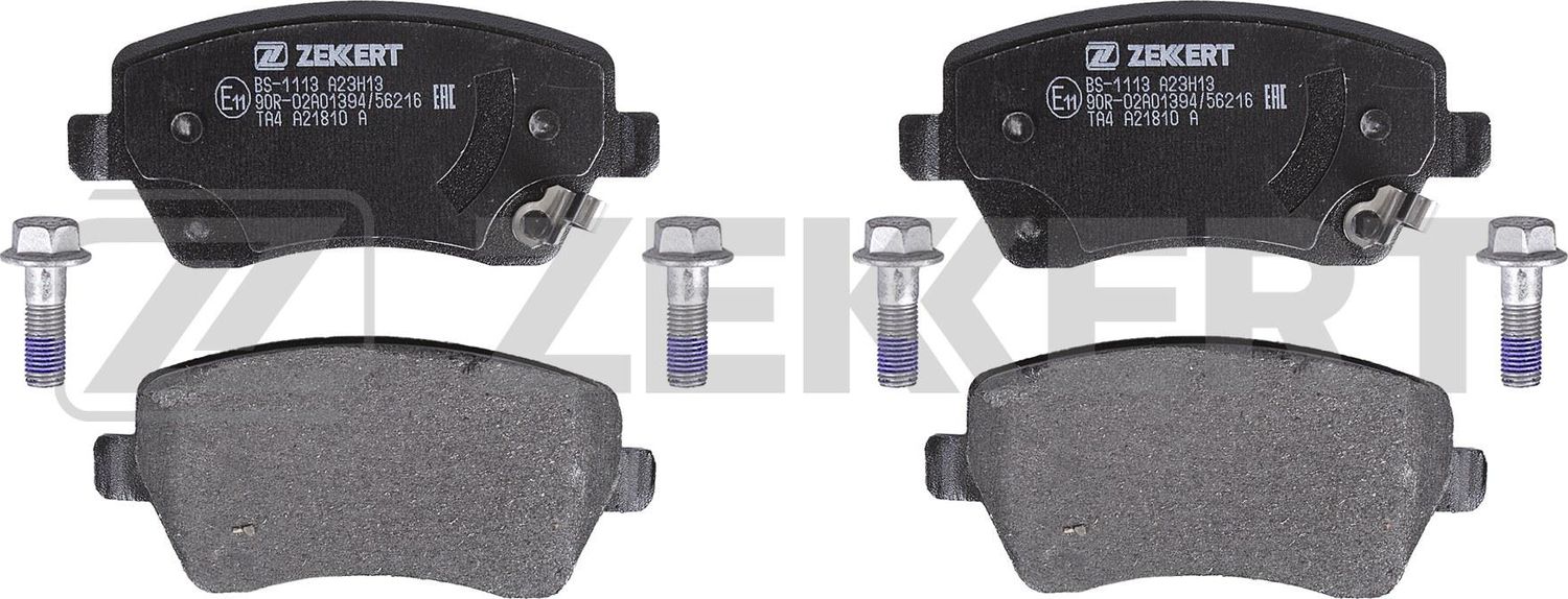 Тормозные колодки Zekkert передние для Renault Logan II 2007-2026. Артикул BS-1113