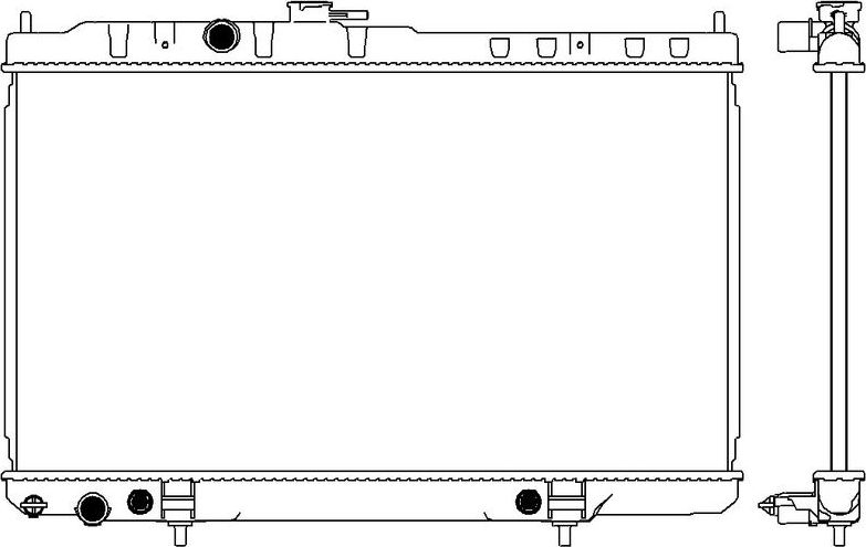 Радиатор охлаждения двигателя Sakura. Артикул 3341-2001