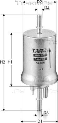 Топливный фильтр  Tecneco Filters. Артикул IN1040