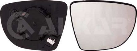 Зеркальное стекло бокового зеркала Alkar правое для Renault ZOE I 2012-2026. Артикул 6432178