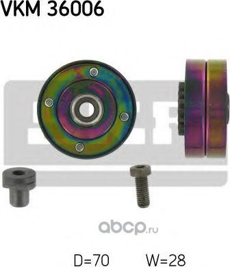 Направляющий (ведущий) ролик приводного поликлинового ремня Patron. Артикул PT36006