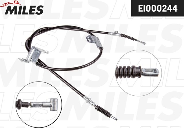 Трос ручника (тросик ручного тормоза) Miles задний правый для Nissan Primera P11 1996-2002. Артикул EI000244