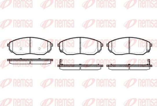 Тормозные колодки Remsa. Артикул 1041.02