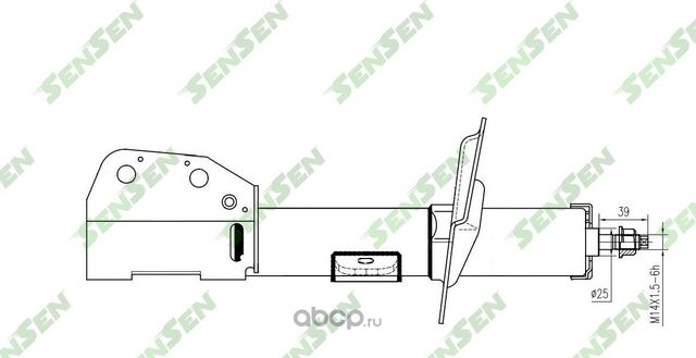 АМОРТИЗАТОР ПОДВЕСКИ ЛЕВЫЙ ГАЗОВЫЙ CHEVROLET CAPTIVA(C100, C140) -FL (Sensen). Артикул 42142434