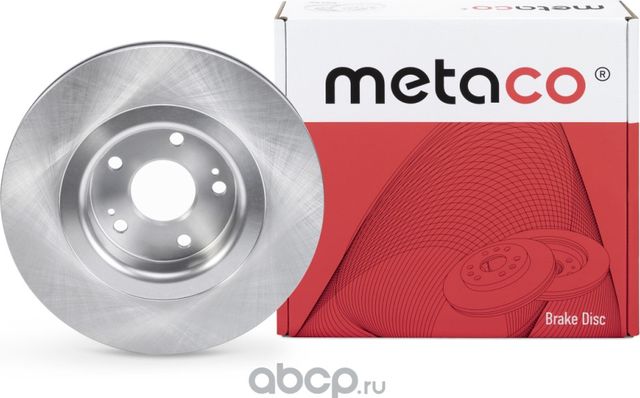 Диск тормозной передний вентилируемый (Metaco). Артикул 3050513