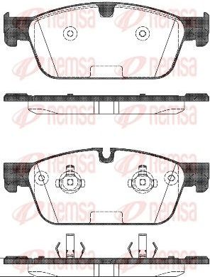 Тормозные колодки Remsa. Артикул 1511.00