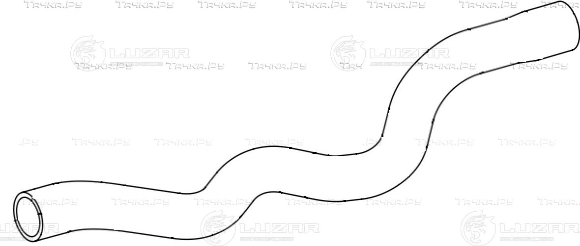 Патрубок рад. охл. OPEL ASTRA J (09-) 1.4I AT верх. (EPDM, 1 шт.) (Luzar). Артикул LPK 2105