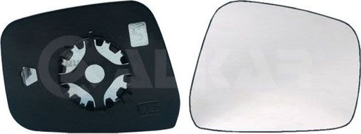 Зеркальное стекло бокового зеркала Alkar левое для Nissan Navara D40 2007-2015. Артикул 6401572