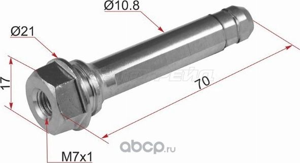 Направляющая суппорта FR TOYOTA  MARK II 90100, R (SAT). Артикул ST4771530080