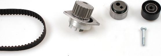 Помпа (водяной насос) с комплектом ремня ГРМ Hepu. Артикул PK08120
