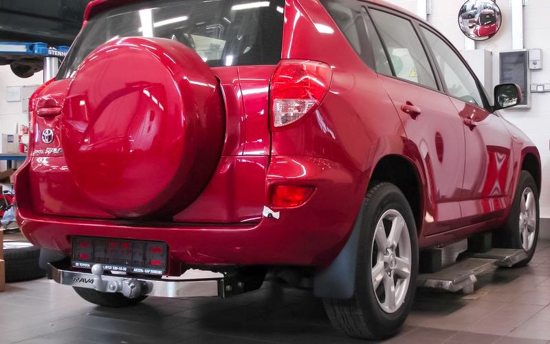 Фаркоп Baltex для Toyota RAV4 III (вкл. Long) 2006-2012. (с декор. накладкой) Фланцевое крепление. Артикул Y04AN