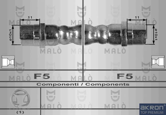 Тормозной шланг Malò. Артикул 8550