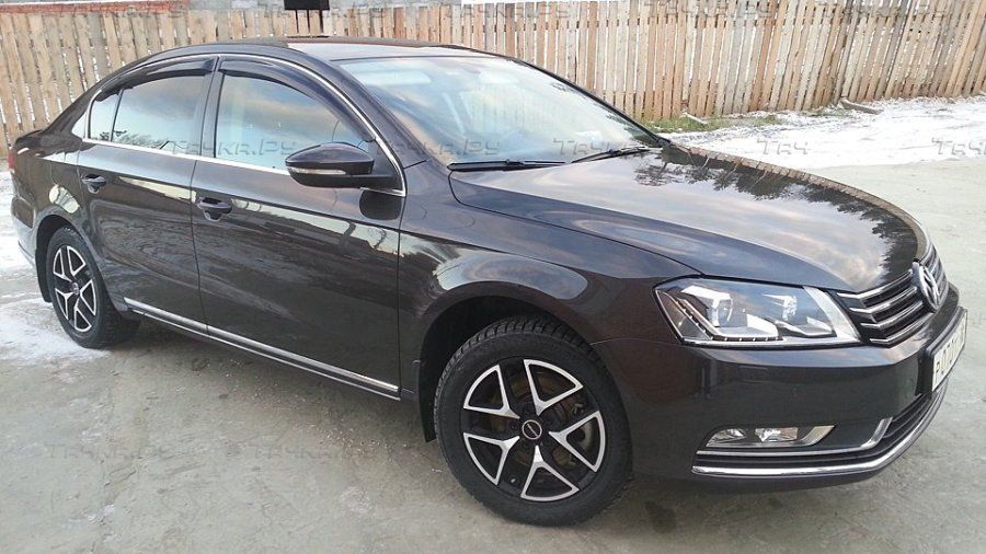 Дефлекторы SIM для окон Volkswagen Passat B8 седан 2014-2026. Артикул SVOPAS1532