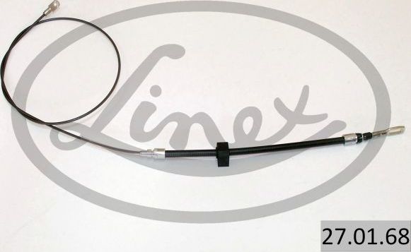 Трос ручника (тросик ручного тормоза) Linex передний для Mercedes-Benz Sprinter 901, 902 1995-2006. Артикул 27.01.68