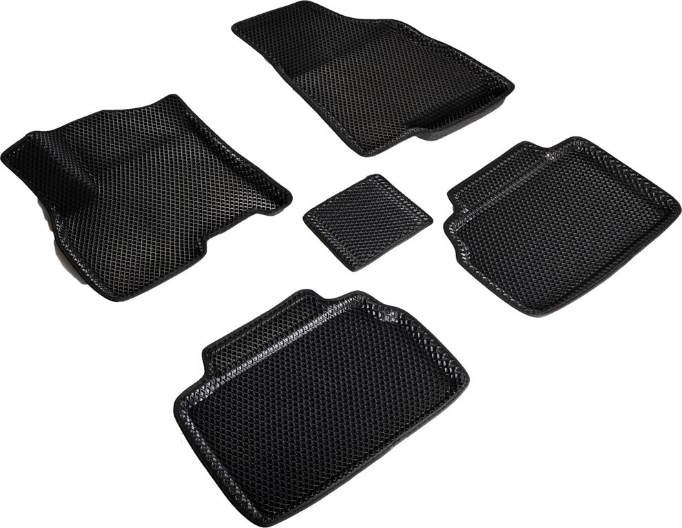 Коврики Seintex 3D EVA ромб для салона Chery Tiggo 8 Pro Max 2022-2026 ЧЕРНЫЕ. Артикул 98467