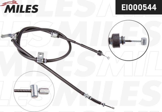 Трос ручника (тросик ручного тормоза) Miles. Артикул EI000544