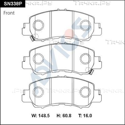 Тормозные колодки Advics. Артикул SN338P