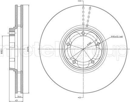 Тормозной диск Trusting. Артикул DF723