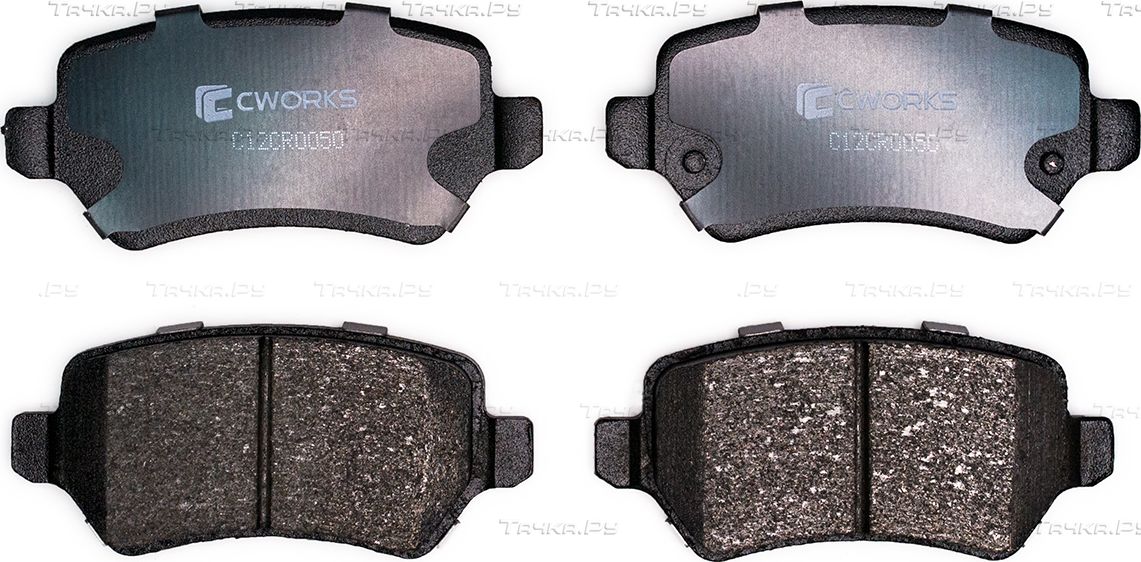 Тормозные колодки Cworks задние для Opel Corsa C 2000-2009. Артикул C12CR0050