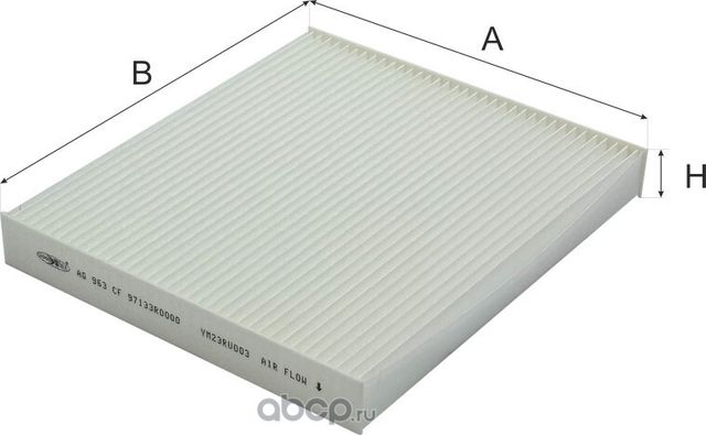 Фильтр салона Carnival IV / Sedona IV (Goodwill). Артикул AG 963 CF