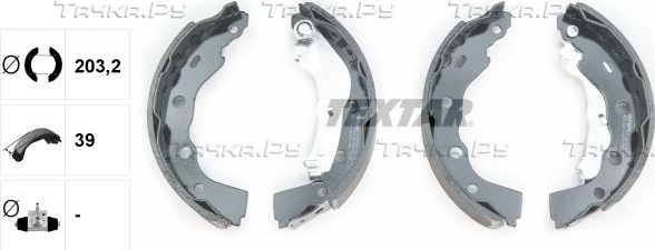 Тормозные колодки Textar задние для Mitsubishi Carisma I 1995-2006. Артикул 91056400