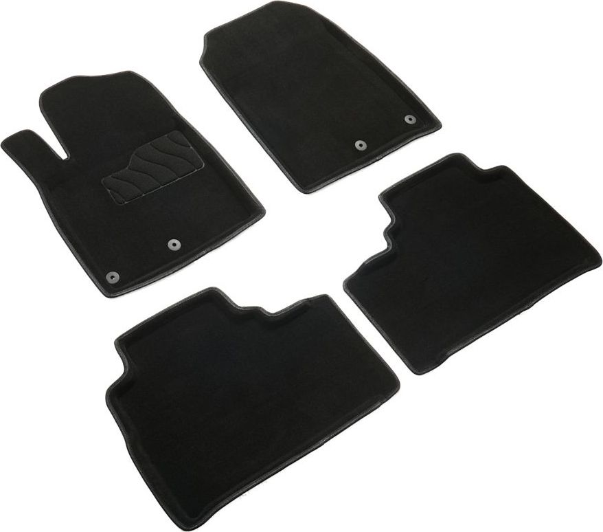 Коврики Seintex 3D ворсовые для салона Jetour T2 2020-2026 Черные. Артикул 317899