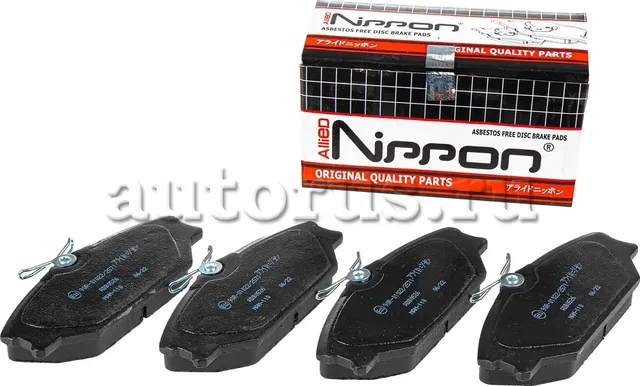 Колодки тормозные дисковые | перед | (Allied Nippon). Артикул ADB0526