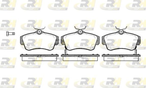 Тормозные колодки RoadHouse передние для Dodge Neon II 1999-2005. Артикул 2753.02