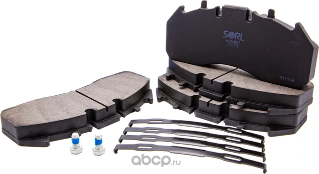 HM4905+AK008_колодки тормозные дисковые!/ RVI, VOLVO (Sorl). Артикул HM4905AK008