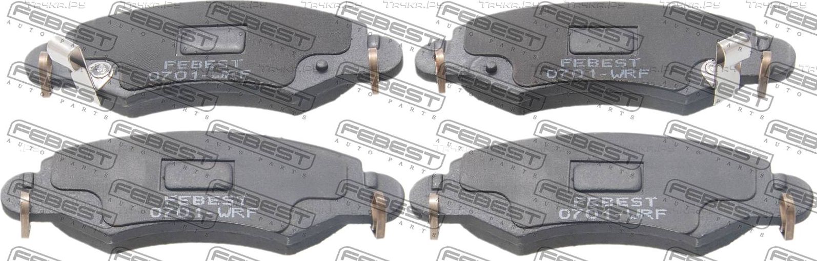 Тормозные колодки Febest. Артикул 0701-WRF