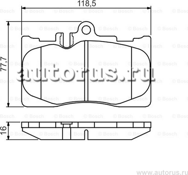 Тормозные колодки Bosch (Low-Metallic). Артикул 0 986 495 138