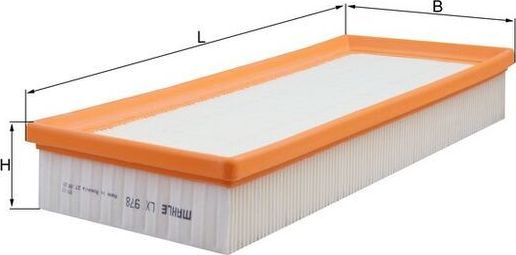 Воздушный фильтр Mahle. Артикул LX 978