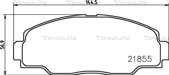 Тормозные колодки Nisshinbo. Артикул NP1097
