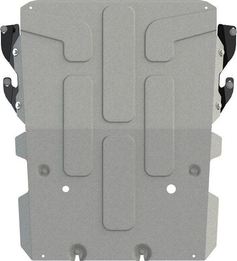 Защита алюминиевая Шериф (4 мм) для картера SsangYong Rexton 2017-2026. Артикул 29.3915