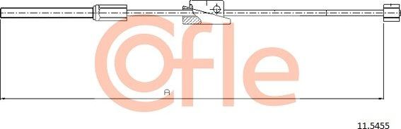 Трос ручника (тросик ручного тормоза) Cofle передний для Ford KA I 1996-2008. Артикул 92.11.5455