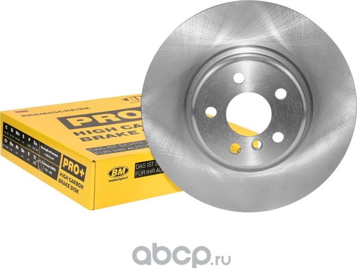 Диск тормозной высокоуглеродистый вентилируемый передний (BM). Артикул WIP0034