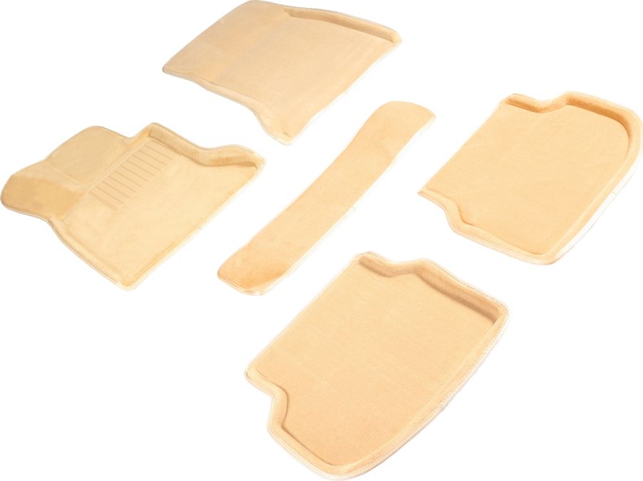 Коврики Seintex 3D ворсовые для салона BMW 5 F10 2WD 2010-2013 Бежевые. Артикул 88221