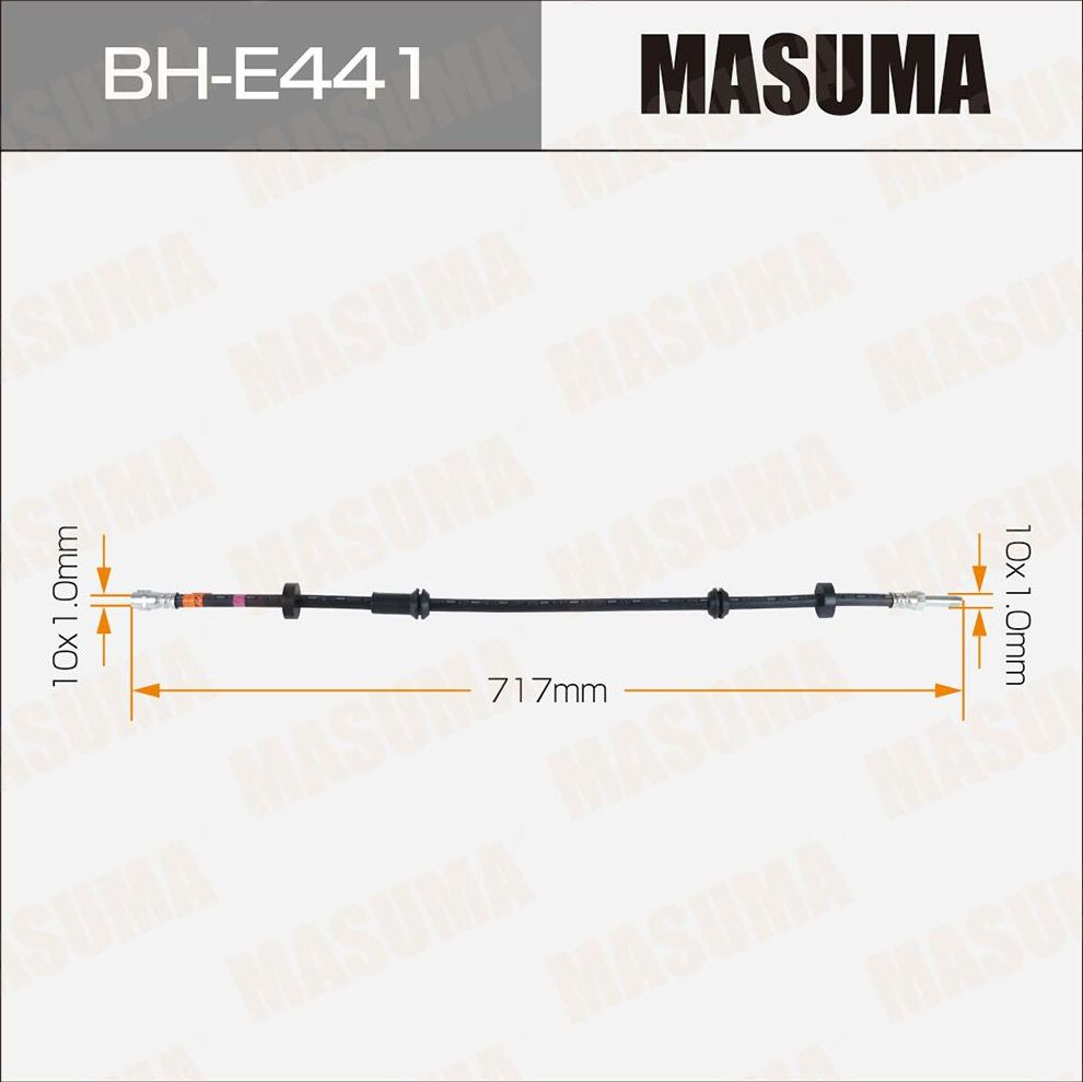 Шланг тормозной MASUMA AUDI- /front/ A6 10-15. Артикул BHE441