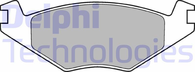 Тормозные колодки Delphi (Low-Metallic). Артикул LP505