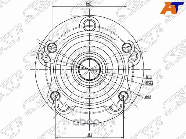 СТУПИЦА RR CITROEN C-CROSSER-MMC OUTLANDERPEUGEOT (SAT). Артикул ST3785A019