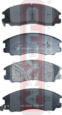 Тормозные колодки Akyoto Packing AKYOTO. Артикул AKD-0853