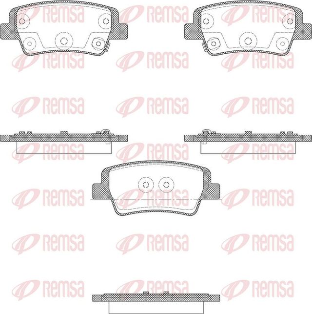 Тормозные колодки Remsa. Артикул 1999.02
