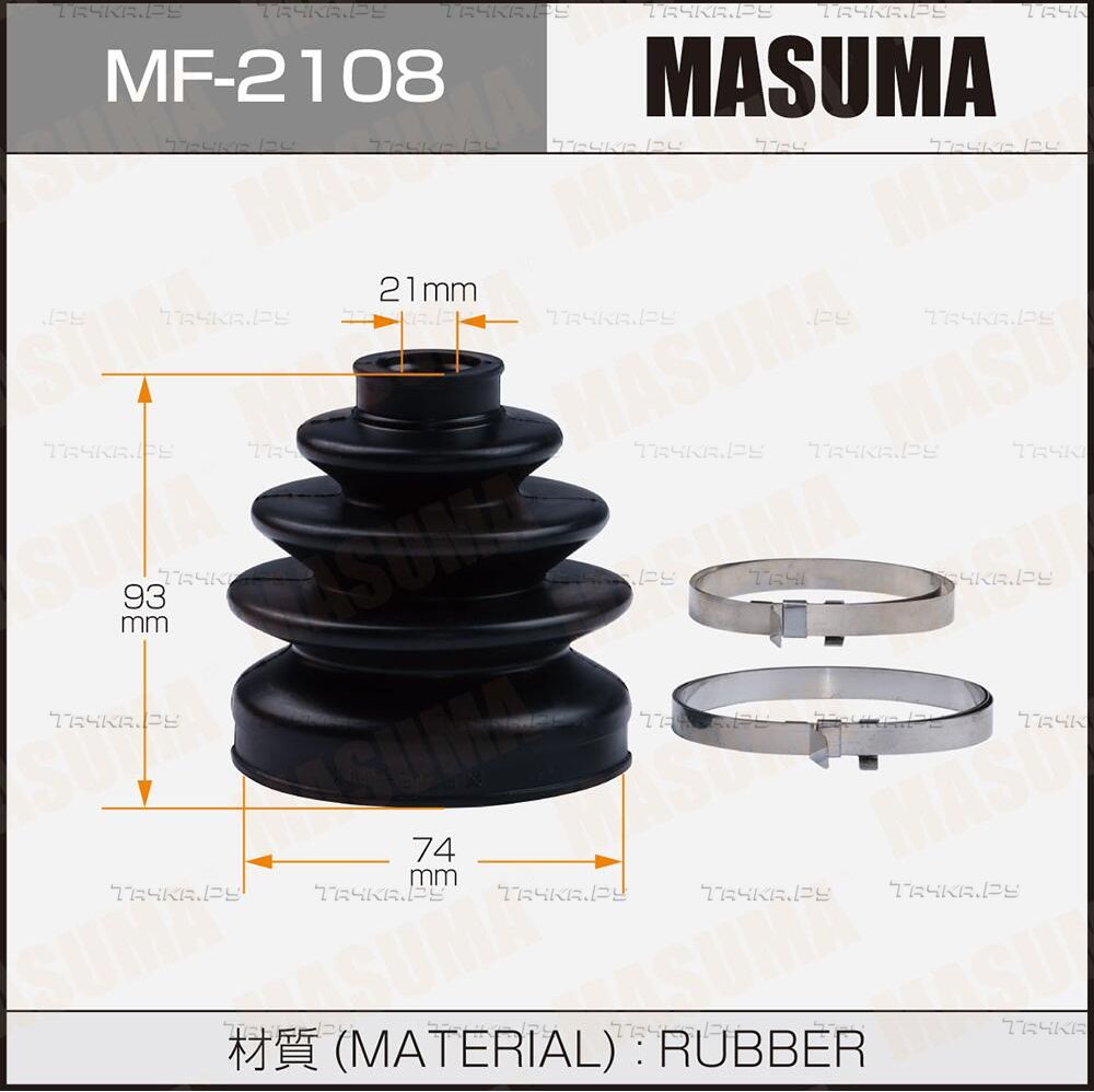 Пыльник ШРУСа наружный Masuma передний/задний для Daihatsu Charade IV 1993-2000. Артикул MF-2108