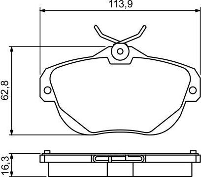 Тормозные колодки Bosch. Артикул 0 986 494 243